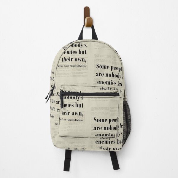 Item preview, Oliver Twist Charles Dickens Quote Their Own Enemy designed and sold by kakarikihill.