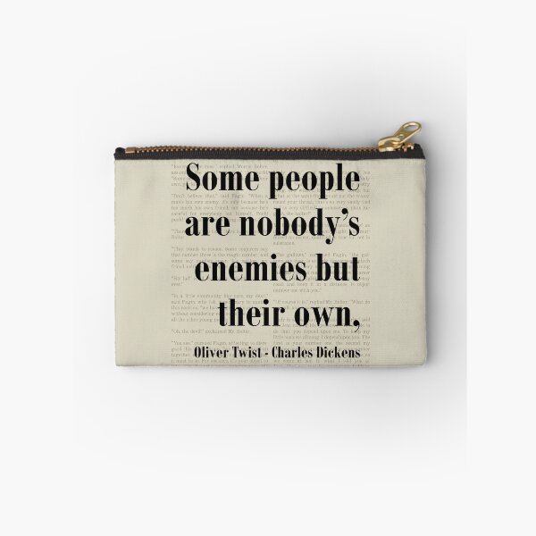 Item preview, Oliver Twist Charles Dickens Quote Their Own Enemy designed and sold by kakarikihill.