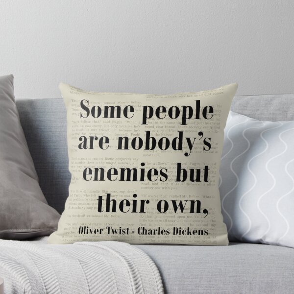 Item preview, Oliver Twist Charles Dickens Quote Their Own Enemy designed and sold by kakarikihill.