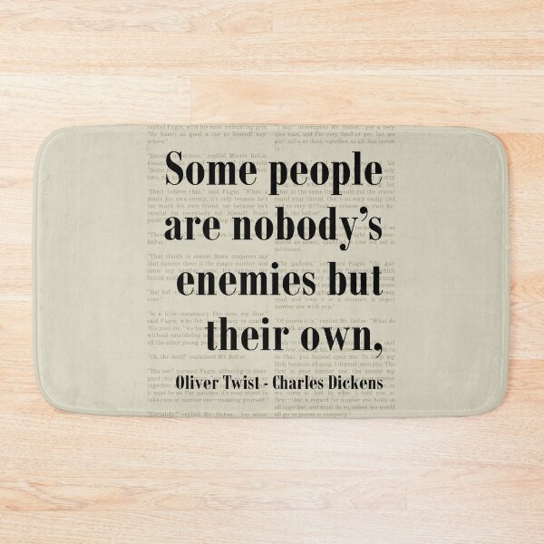 Item preview, Oliver Twist Charles Dickens Quote Their Own Enemy designed and sold by kakarikihill.