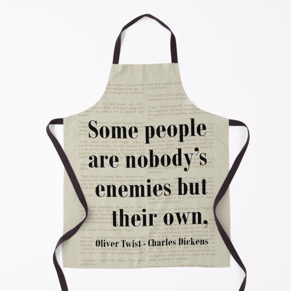 Item preview, Oliver Twist Charles Dickens Quote Their Own Enemy designed and sold by kakarikihill.