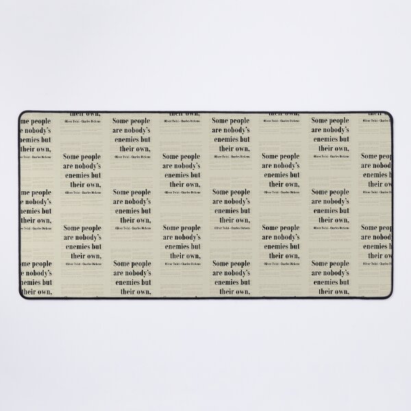 Item preview, Oliver Twist Charles Dickens Quote Their Own Enemy designed and sold by kakarikihill.