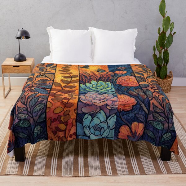 Item preview, Artistic botanical panels with flowers, succulents, and butterflies. designed and sold by Piotrek0001.