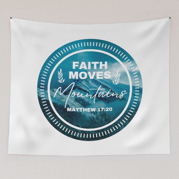 Item preview, Faith Moves Mountains designed and sold by MoriaStore.