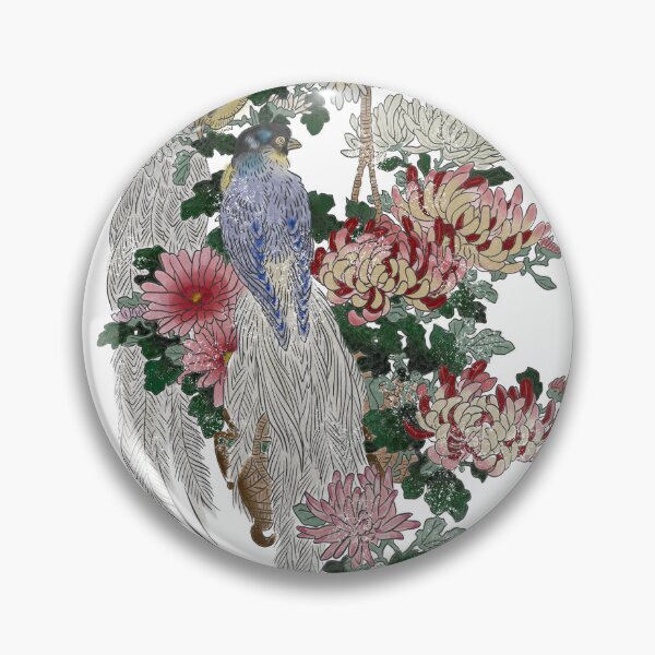 Item preview, Retro Bloom: Bird-of-Paradise & Chrysanthemum – Japanese Kachō-ga designed and sold by tokomoroJP.