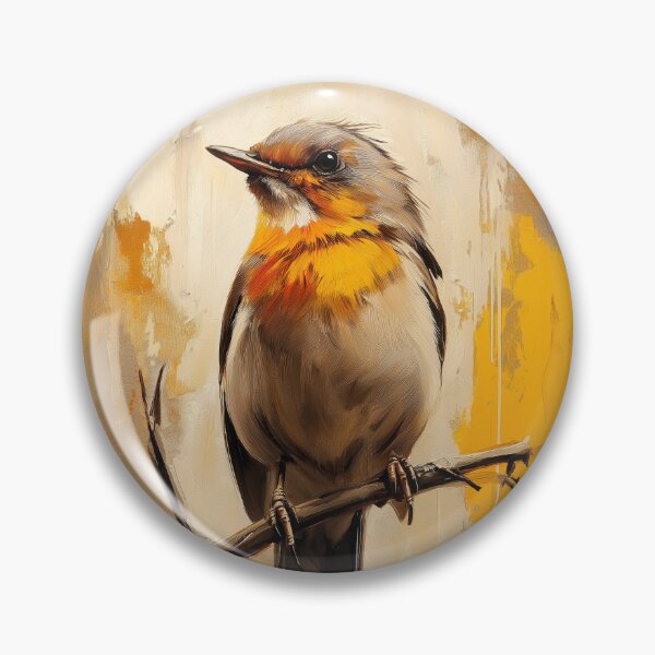 Item preview, Stunning Robin bird Painting for Home & Office designed and sold by LazyOwlStore.