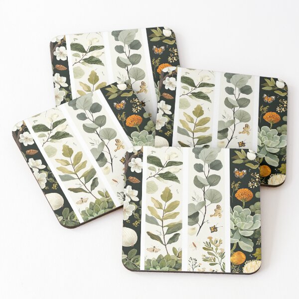 Item preview, Contrasting warm and cool tones in floral panels. designed and sold by Piotrek0001.