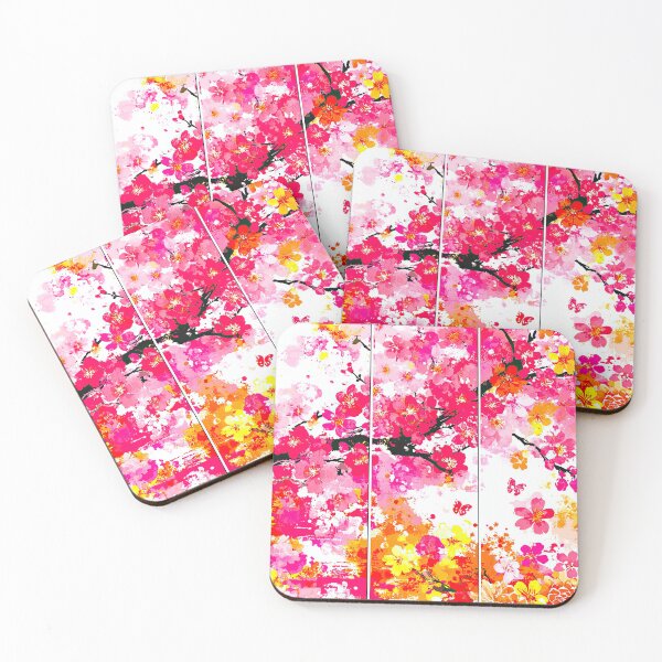 Item preview, Sunset-hued florals meet twilight-toned succulent plant designs. designed and sold by Piotrek0001.