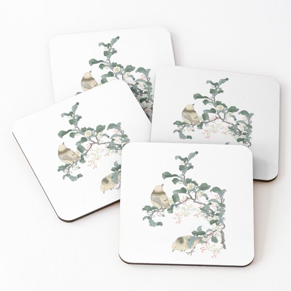Item preview, Retro Bloom: Starling & Seasonal Blooms – Japanese Kachō-ga designed and sold by tokomoroJP.