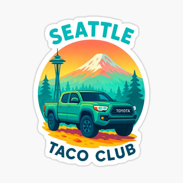 Item preview, Seattle Taco Club – Modern Summer Badge designed and sold by SadCamper.