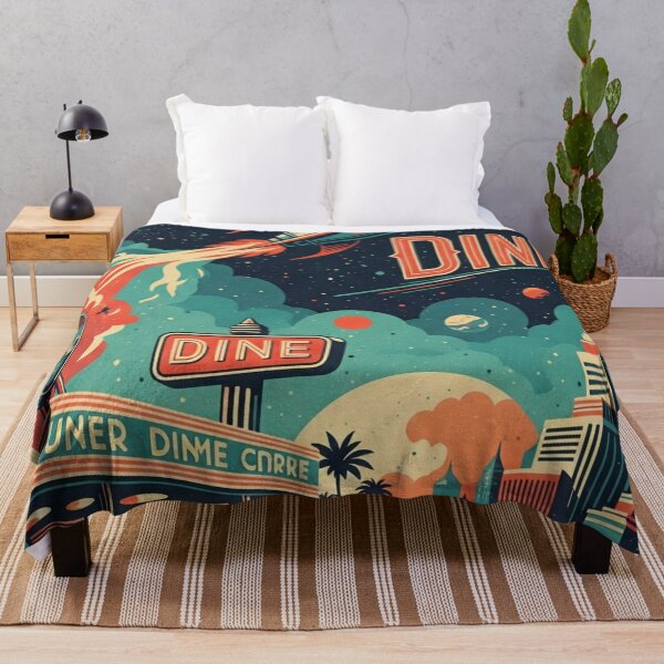 Item preview, Retro Rocket Diner Night designed and sold by Glodtower.