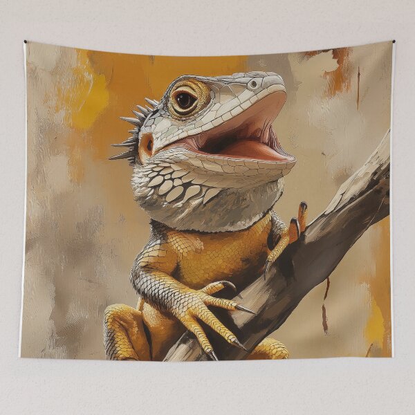 Item preview, Stunning Lizard Painting for Home & Office designed and sold by LazyOwlStore.
