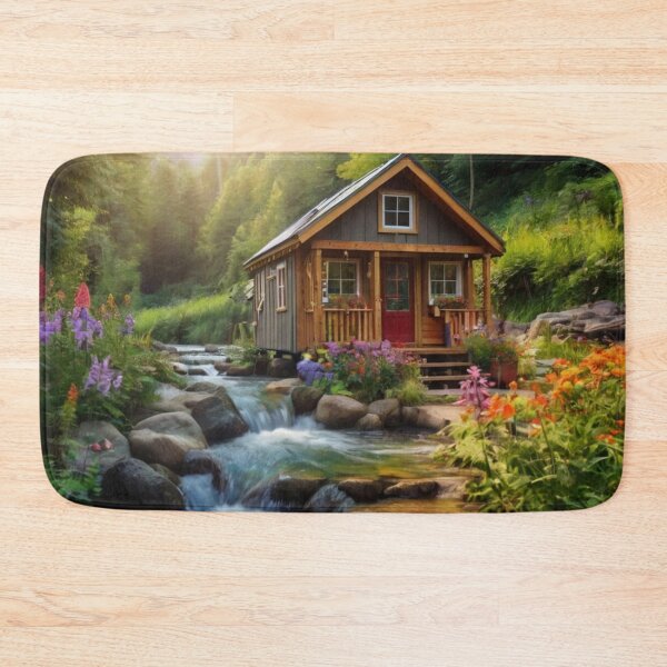 Item preview, Tiny Timber House Among Blossoms designed and sold by BlareBlare.