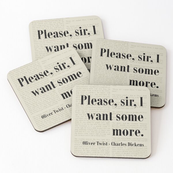 Item preview, Oliver Twist Charles Dickens Quote Want Some More designed and sold by kakarikihill.