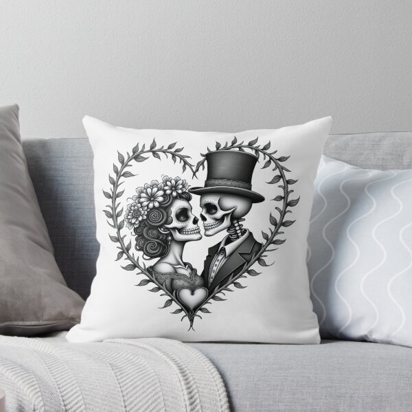 Item preview, sugar skull love couple designed and sold by a2zbuyshop.