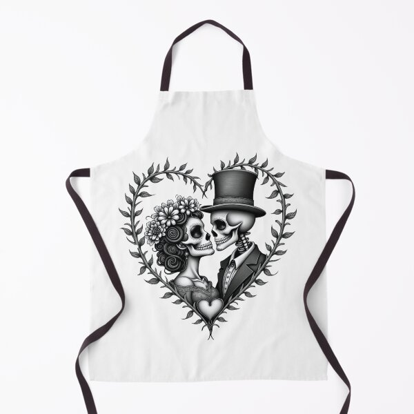 Item preview, sugar skull love couple designed and sold by a2zbuyshop.