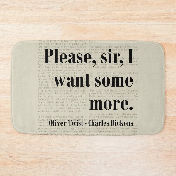 Item preview, Oliver Twist Charles Dickens Quote Want Some More designed and sold by kakarikihill.