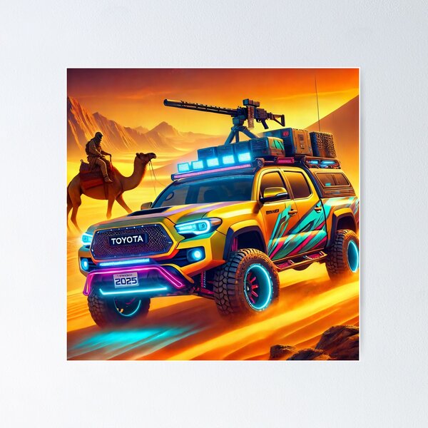 Item preview, Cyber Desert Toyota Tacoma Overland Beast designed and sold by SadCamper.