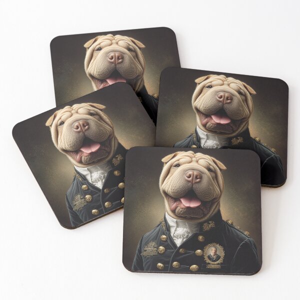 Item preview, Elegant Shar Pei: The Charm of Serenity in Black Velvet designed and sold by Reina75.