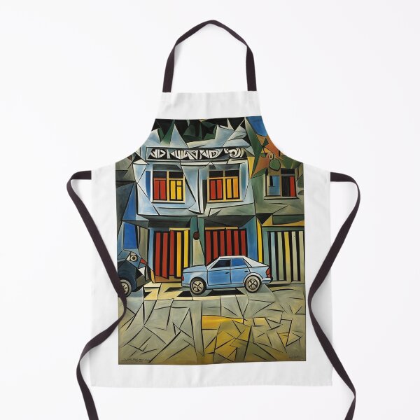 Item preview, Cubist Commercial Building with Classic Car designed and sold by PolyVision Siam Studio.