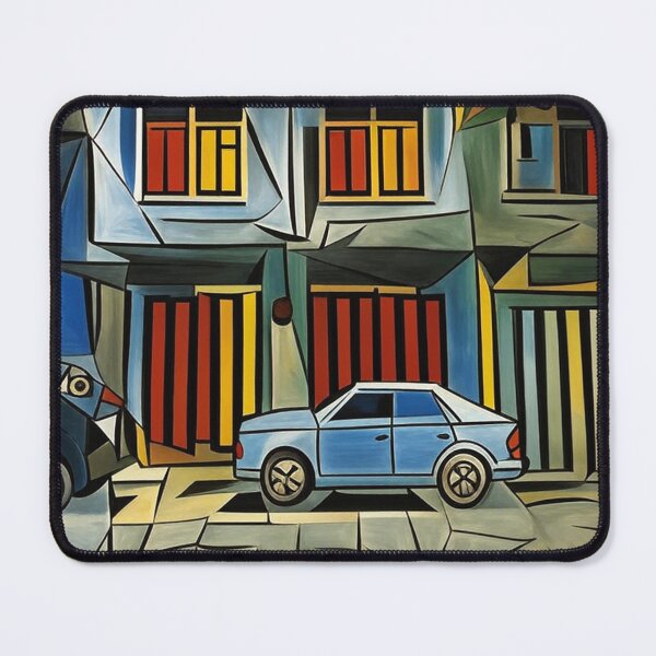 Item preview, Cubist Commercial Building with Classic Car designed and sold by PolyVision Siam Studio.
