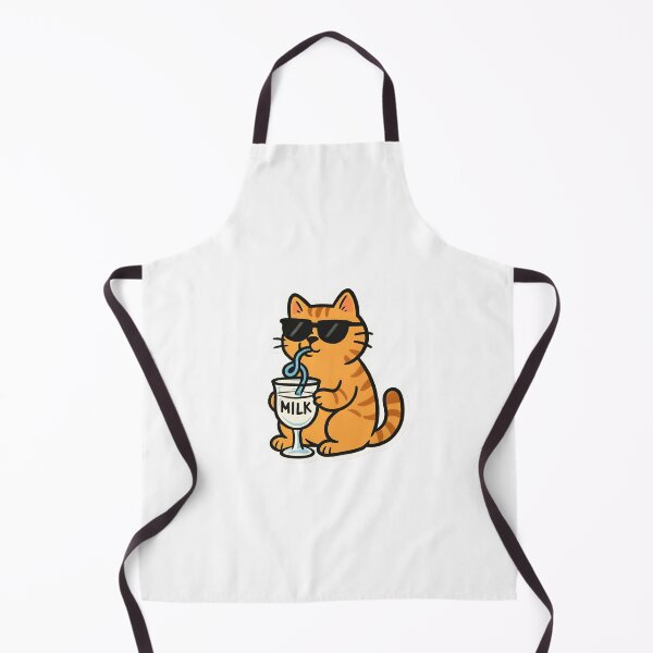 Item preview, Kawaii Cat Drinking Milk designed and sold by HobsS.