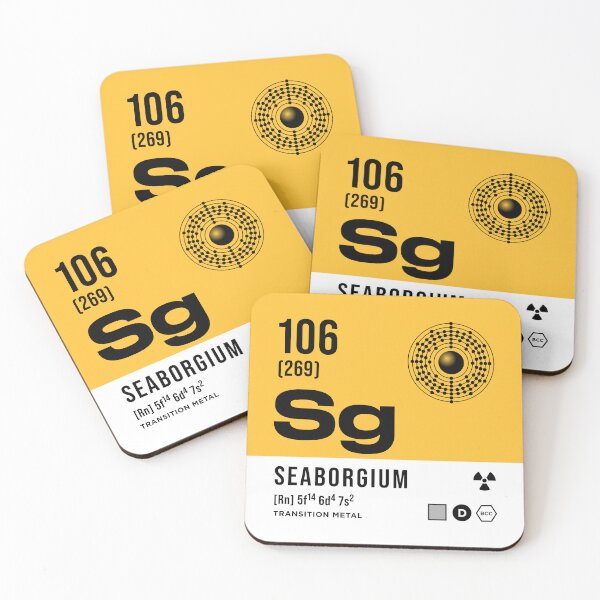 Item preview, 106 Seaborgium Periodic Table Element Light designed and sold by VoodooCircus.