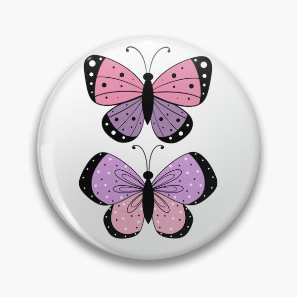 Item preview, Pink Plumb Butterflies  designed and sold by Kendall Rose Doodles.