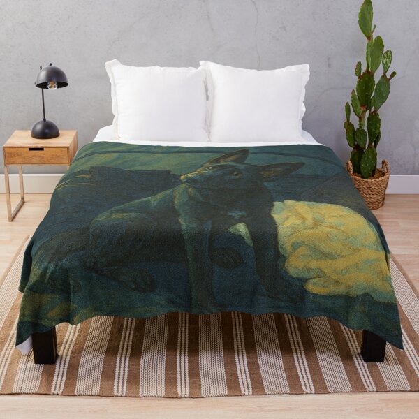 Item preview, Black Shephard on couch designed and sold by PixelStorage.