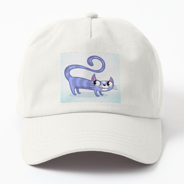 Aperçu de l'œuvre Fille joyeuse de dessin animé, chat lavande curieux de dessin animé – Illustration de chaton rayé mignon dans un tablier – Illustration de personnage enfantin fantaisiste créée et vendue par TeesHearts100.