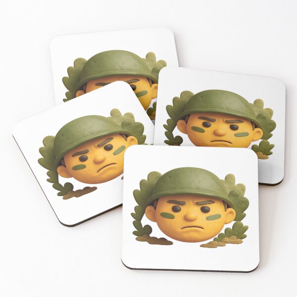 Item preview, Funny and expressive soldier emoji – adorable and funny design designed and sold by ArteJorge48.