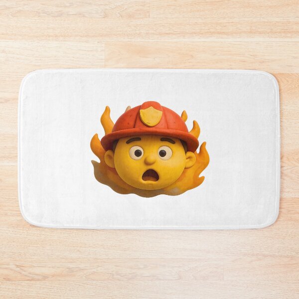 Item preview, Funny and expressive firefighter emoji – adorable and funny design designed and sold by ArteJorge48.