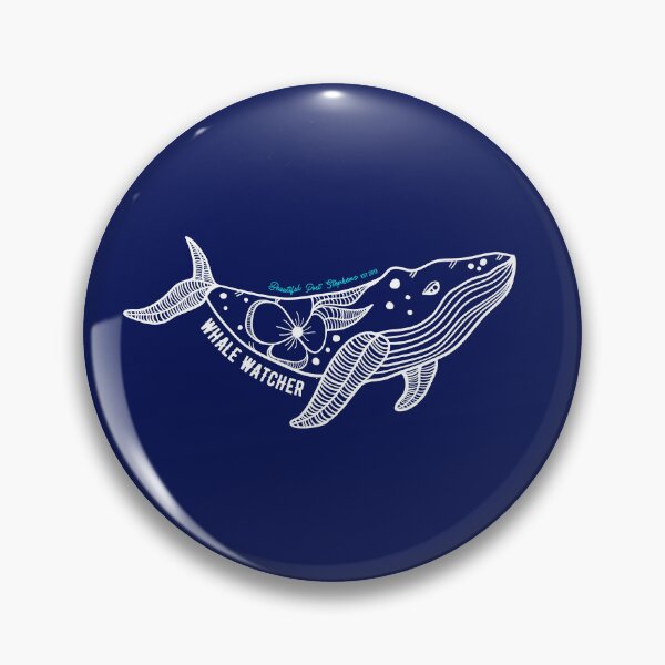 Item preview, Floral Whale - Beautiful Port Stephens Whale Watcher designed and sold by BeautPSStore.
