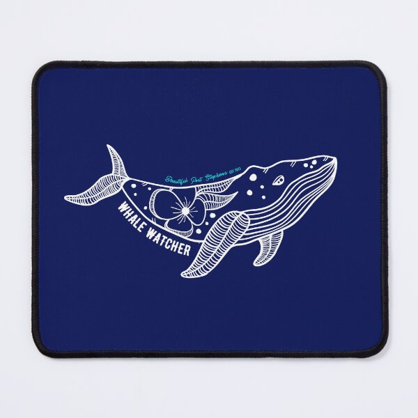 Item preview, Floral Whale - Beautiful Port Stephens Whale Watcher designed and sold by BeautPSStore.