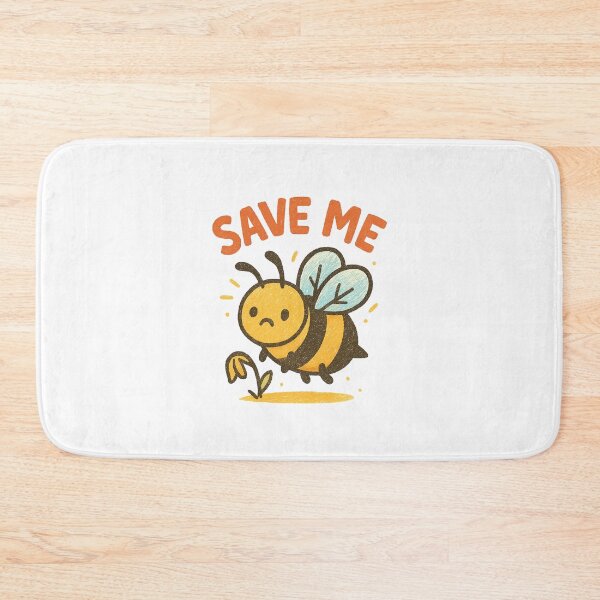 Item preview, Save Me – Sad Bee and Wilted Flower Minimal Design designed and sold by Lacritsa .