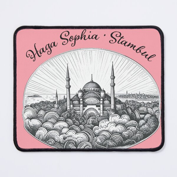 Item preview, Istanbul , Haga Sophia Engraved City Print  designed and sold by kacperartdesign.