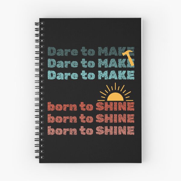 Item preview, Dare to MAKE, Born to SHINE – Vintage Motivational Design designed and sold by CHANCHANAI.