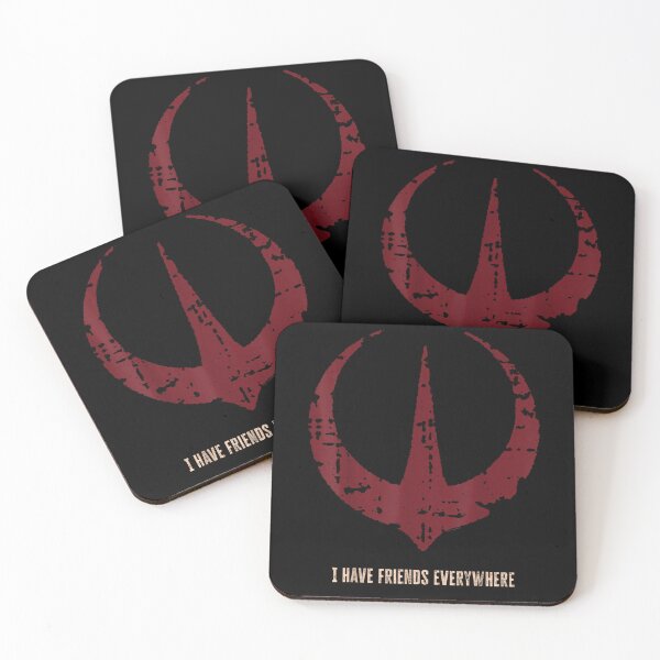 Item preview, I Have Friends Everywhere Quote Shirt – Minimalist Rebellion Symbol Graphic for Sci-Fi Fans designed and sold by EvelysEmelia.