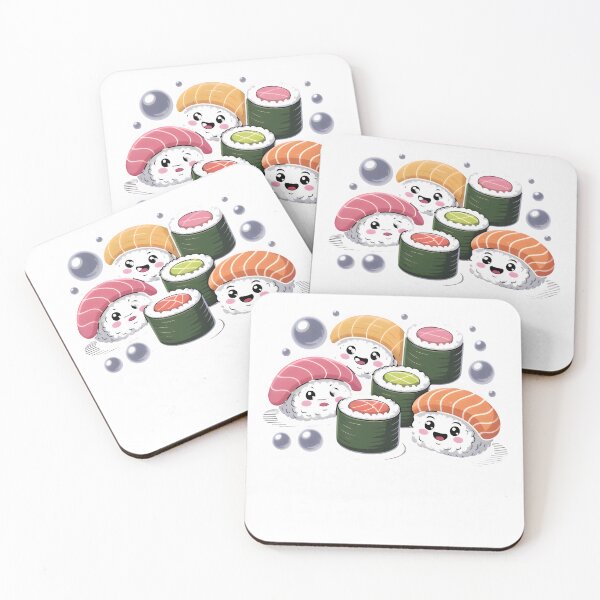 Item preview, Sushi Solves Everything – Cute Cartoon Sushi Rolls Funny Food Lover Shirt designed and sold by piak-store.