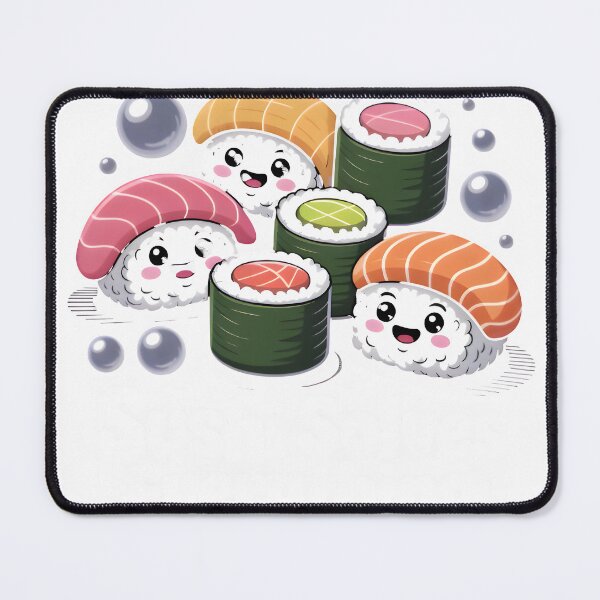 Item preview, Sushi Solves Everything – Cute Cartoon Sushi Rolls Funny Food Lover Shirt designed and sold by piak-store.