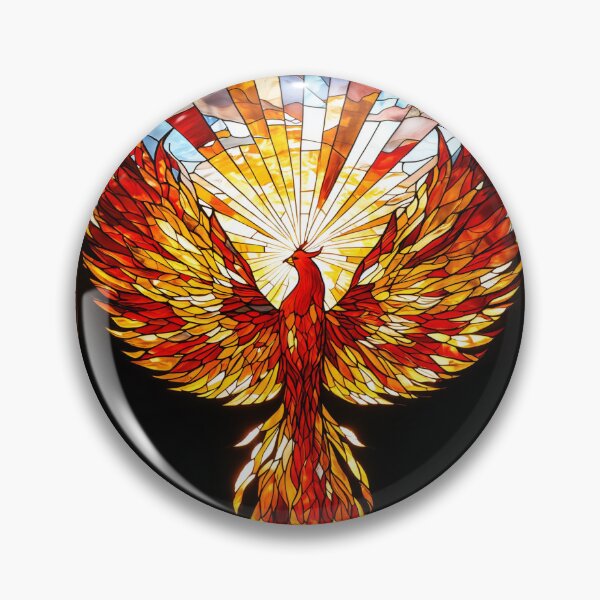 Item preview, Stained Glass Phoenix designed and sold by MrGr1n.