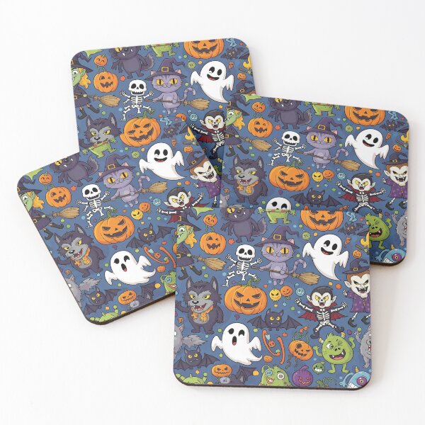 Item preview, Halloween Chic and Cackling Caricatures Seamless Pattern designed and sold by dcohea.