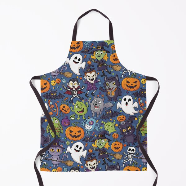 Item preview, Halloween Chic and Cackling Caricatures Seamless Pattern designed and sold by dcohea.