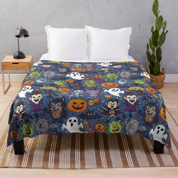 Item preview, Halloween Chic and Cackling Caricatures Seamless Pattern designed and sold by dcohea.