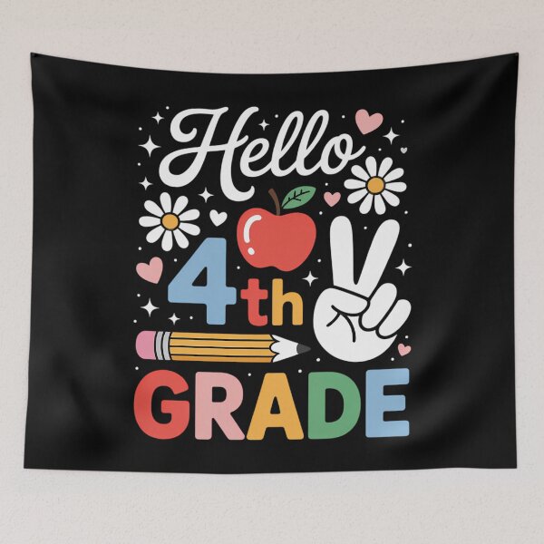 Item preview, Back To School Hello Fourth Grade Team 4th Grade Boy Girl designed and sold by brynatshop.