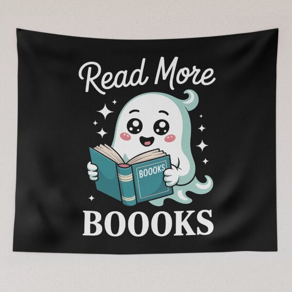 Item preview, Booooks Ghost Read More Books Funny Teacher Student designed and sold by brynatshop.