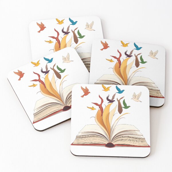Item preview, Open Book with Flying Birds - Freedom Through Reading Literary Art designed and sold by AbdS07.
