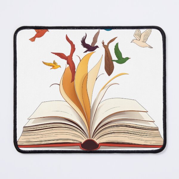 Item preview, Open Book with Flying Birds - Freedom Through Reading Literary Art designed and sold by AbdS07.
