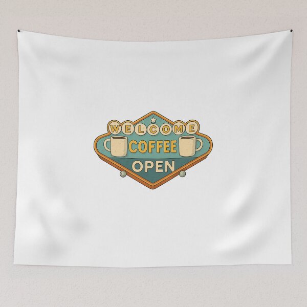 Item preview, Welcome Coffee – Yes, We're Open  designed and sold by Fleetwood1994.