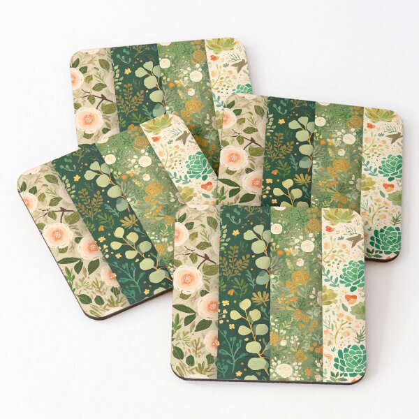 Item preview, Mystical garden scenes depicted in four vertical strips. designed and sold by Piotrek0001.
